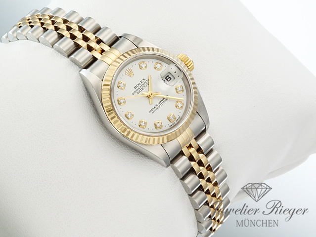 Bild 3 der Galerie: Rolex Lady Datejust Edelstahl Gelbgold 750 Diamanten Automatik Gold