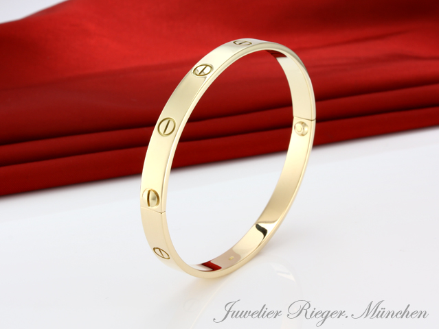 Bild 4 der Galerie: Cartier Armreif Love Gelbgold 750 Größe 17 Gold Damen Herren Armband