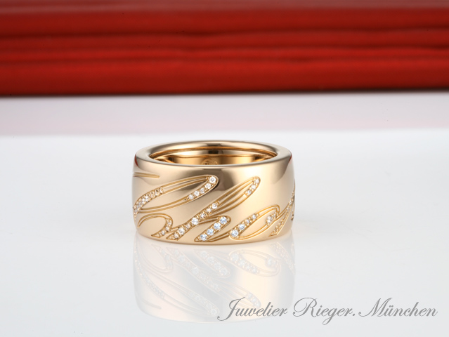 Bild 1 der Galerie: Chopard Ring Chopardissimo Rosegold 750 Diamanten Brillanten Gr. 56 826580 Gold