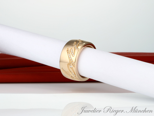 Bild 3 der Galerie: Chopard Ring Chopardissimo Rosegold 750 Diamanten Brillanten Gr. 56 826580 Gold