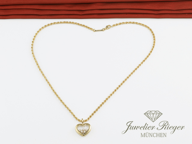 Bild 4 der Galerie: Chopard Collier Happy Diamonds Herz Gelbgold 750 79/4612 Diamanten Gold