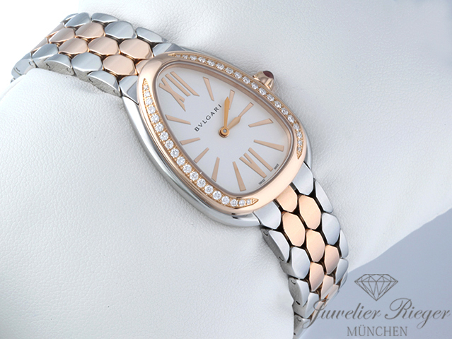 Bild 3 der Galerie: Bulgari Serpenti Seduttori Edelstahl Rosegold 750 Diamanten 103945 Gold Damen
