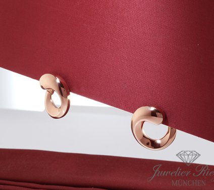 . Wundervolle Wempe Creolen Rosegold 750 Gold Ohrringe